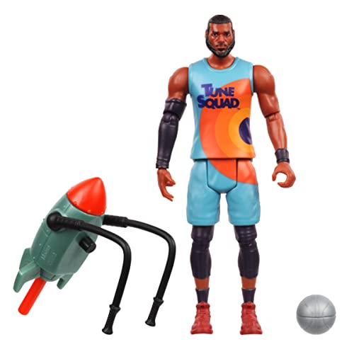 Moose Toys Space Jam: A New Legacy - Baller Action Figure - 5' Lebron James with Acme Rocket Pack 4000