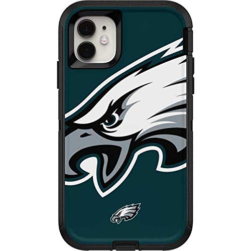 Skinit Decal Skin Compatible with OtterBox Defender iPhone 11 Case - Officially Licensed NFL Philadelphia Eagles Large Logo Design