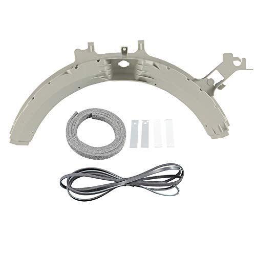 WE49X21874 Dryer Bearing Kit Compatible with GE Contains Drum Top Bearing WE14M124 Drum Felt WE9M30 (WE09X20441) Drive Belt WE12M29 Bearing Slides WE1M1067 (WE1M481) Glide Slides WE1M504 (WE1M333)