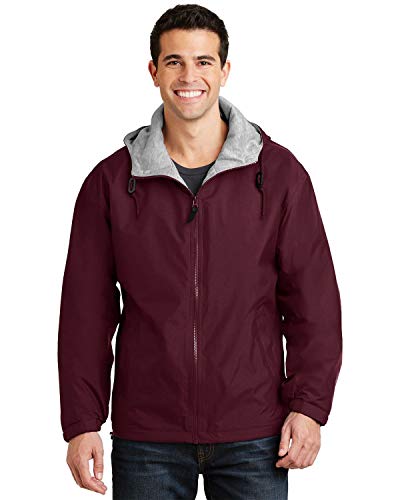 Port Authority Team Jacket L Maroon/Light Oxford