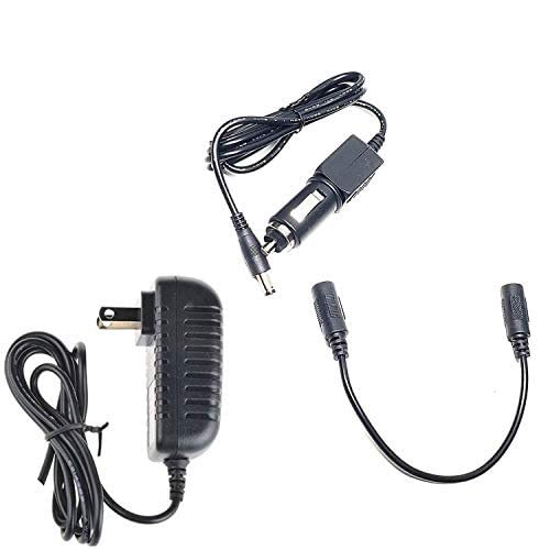 Male Car AC/DC Adapter Compatible with Schumacher DSR114 DSR115 DSR 114 PSJ 1812 2212 3612 4424 ProSeries Jump Starter 12V Power Supply PSJ1812 PSJ2212 PSJ3612 PSJ4424 SAC-109 Battery Charger