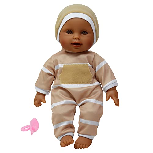 The New York Doll Collection 11 inch Soft Body Doll in Gift Box - Award Winner & Toy 11' Baby Doll (Beige Hispanic)