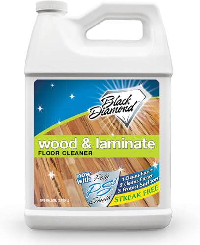 Wood & Laminate Floor Cleaner: For Hardwood, Real, Natural & Engineered Flooring, Biodegradable Safe for Cleaning All Floors. By Black Diamond Stoneworks