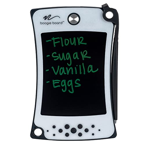 Boogie Board Jot Pocket Writing Tablet - Reusable 4.5' LCD Writing Tablet with Stylus Pen and Kickstand - Perfect for Writing, Drawing, and Kids – Gray