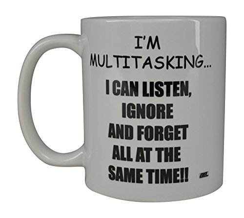 Rogue River Funny Novelty Coffee Mug- I'M Multitasking Cup, Great Gift Idea for Office Party, Employee, Boss, Coworkers, 11 Oz