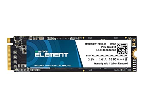 Mushkin Enhanced 128GB Solid State Drive - MKNSSDEV128GB-D8 Element M.2 2280 PCIE GEN3 X4