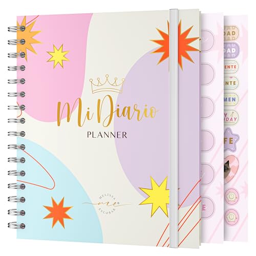Mi Diario Planner-Planificador Para Mujeres- Organiza, Planifica & Mejora Productividad- Tamaño Compacto & Sin Fecha (ESPAÑOL)