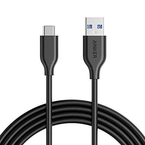 Anker USB C Cable, Powerline USB 3.0 to USB C Charger Cable (6ft) with 56k Ohm Pull-up Resistor for Samsung Galaxy Note 8, S8, S8+, S9, Oculus Quest, Sony XZ, LG V20 G5 G6, HTC 10 and More