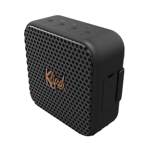 Klipsch The Austin Portable Bluetooth Speaker with a 1.5' Full Range Driver, IP67 dust and Waterproof Rating, 12 Hours of Playtime for a Premium Live Concert Experience