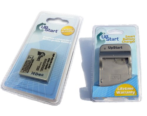 Sanyo VPC-E760 Battery + Charger Replacement for Sanyo NP-40, UF553436 Digital Camera Batteries and Chargers - Compatible with VPC E1075, VPC E1090, VPC E760, VPC E760GL, VPC E760P, VPC E860, VPC E870