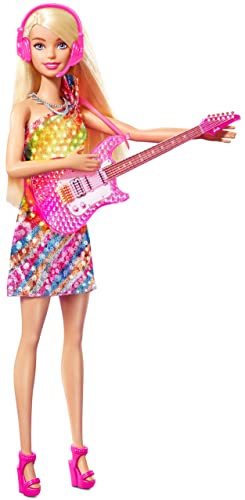 Barbie: Big City, Big Dreams Malibu” Roberts Doll (11.5-in Blonde) with Music, Light-Up Feature, Microphone & Accessories, Gift for 3 to 7 Year Olds