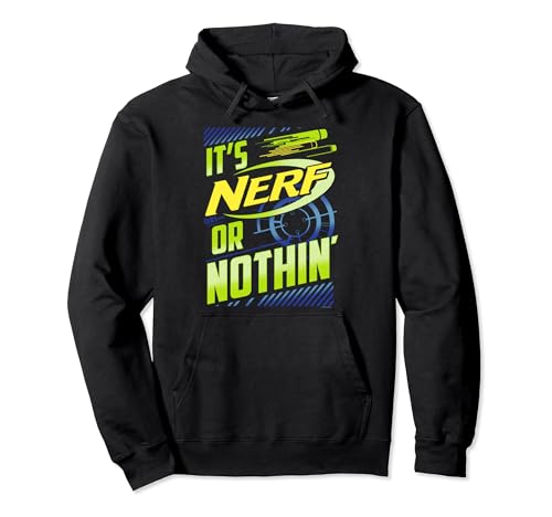Nerf It's Nerf Or Nothin' Retro Bold Logo Pullover Hoodie
