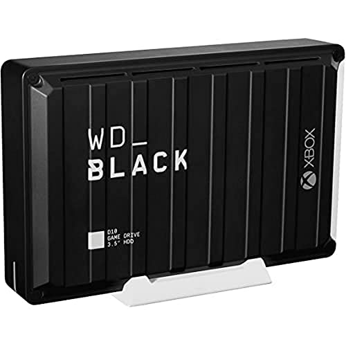 WD_Black D10 12TB Game Drive for Xbox, External HDD, USB 3.2 Gen 1 Type-A, with 1-Month Xbox Game Pass up to 250 MB/s, 7200RPM
