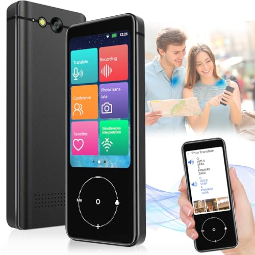Offline Language Translator, Language Translator Device with 137 Languages, Electronic Foreign Language Translators, and The Two-Way Voice Instant Translation can be Connected Offline/WiFi/Bluetooth