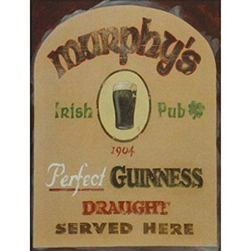 buyartforless Murphy's Irish Pub by David Marrocco 18x24 Art Print Poster BAR Beer Poster Perfect Guinness Draught Served Here