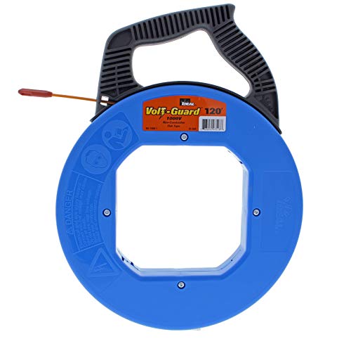 IDEAL Electrical 31-544 Volt-Guard Fish Tape - 120 ft. Pulling Tape w/Non-Conductive Eyelet, Fiberglass Core