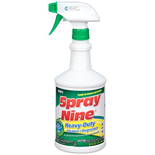 Spray Nine 26832 Heavy Duty Cleaner, Degreaser And Disinfectant, Multipurpose Cleaner For Common Automotive Shop, Home, Industrial, And Commercial Uses, 32 oz, White