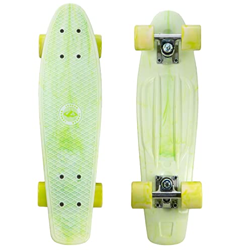 Lenexa Cruiser 22' Complete Skateboard - Kids Skateboard for Ages 6-12 - Penny Board Skateboard with Smooth Rolling, Waffle Grip, Indoor & Outdoor Use - Cruiser Board for Boys & Girls, Easy to Ride
