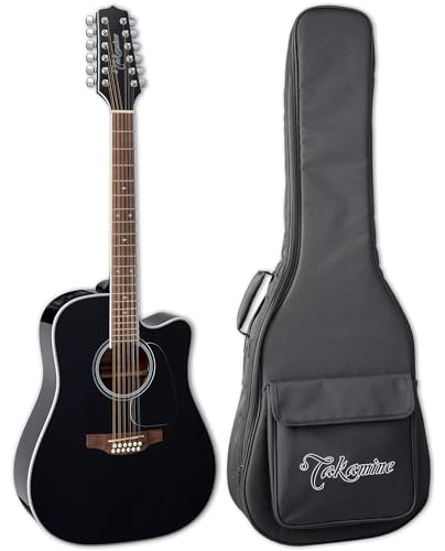 Takamine GD-38CE 12-string Acoustic-electric Guitar - Black