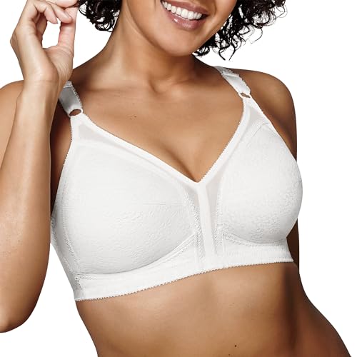 Playtex Women's 18 Hour Original Soft Cup Bra, White, 50C