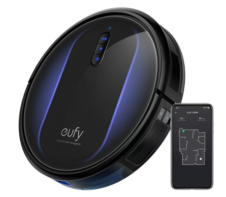 eufy Clean by Anker RoboVac G32 Pro Robot Vacuum with Home Mapping, 2000 Pa Strong Suction, Wi-Fi Enabled, Ideal for Carpets, Hardwood Floors, and Pet Owners, Supports Only 2.4Ghz Wi-Fi (Renewed)