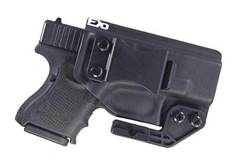 Fierce Defender IWB Kydex Holster Compatible with Glock 26 27 -Paladin Series- Made in USA- (Black)