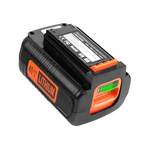 Powilling 40 Volt MAX 3.5Ah Lithium Replacement Battery for Black and Decker 40V Battery LBX2040 LBXR36 LBXR2036 LST540 LCS1240 LBX1540 LST136W Black+Decker Lithium Battery