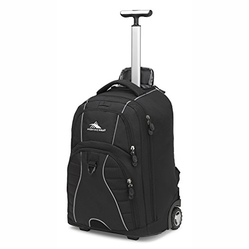 High Sierra Freewheel Wheeled Laptop Backpack, Black, One Size