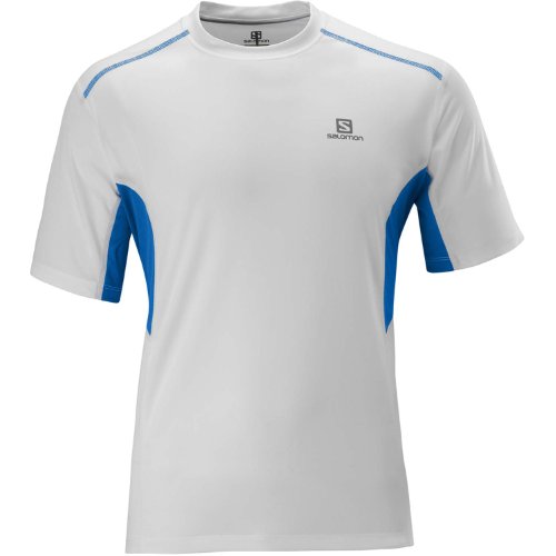 Salomon Men's Trail Tee, White, Large