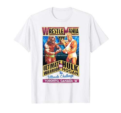 WWE WrestleMania Ultimate Warrior VS Hulk Hogan Vintage T-Shirt