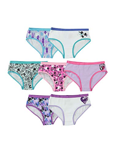 Disney Big Girls' Descentants, Hipster, Assorted, 8 (Pack of 7)
