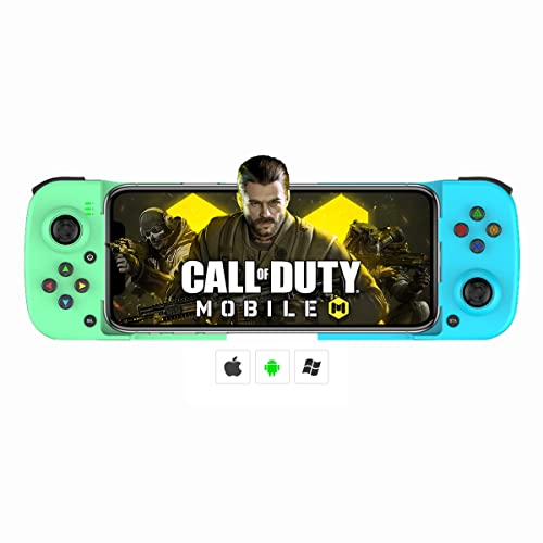 arVin Wireless Gaming Controller for iPhone Android Gamepad Joystick for iPhone 14/13/12/11, iOS, iPad, MacBook, Samsung Galaxy S22/S21/S20, TCL, Tablet, PC, Call of Duty Mobile -with Back Button