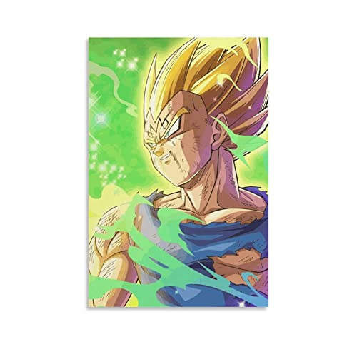 XINYUELONG Majin Vegeta Poster Canvas Wall Art Painting Posters Decoration Room Decor Unframe 12x18inch(30x45cm)