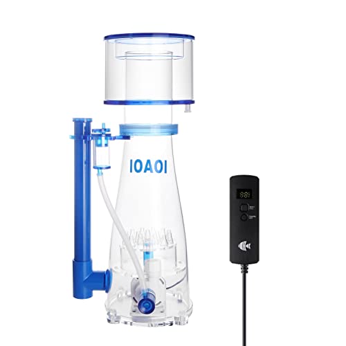 Protein Skimmers for Saltwater Aquariums up to 210 Gallons Fish Tank, DC Pump with Controller, In Sump Use