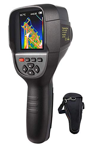 220 x 160 IR Resolution HTI Thermal Imager, Handheld 35200 Pixels Thermal Imaging Camera with 3.2' Color Display Screen(Battery Included)