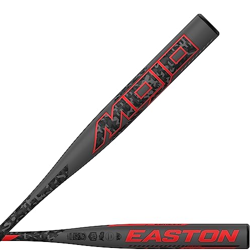 Easton MOJO Slowpitch Softball Bat, Power Loaded, 12 in Barrel, Approved for All Fields, 34in x 27oz