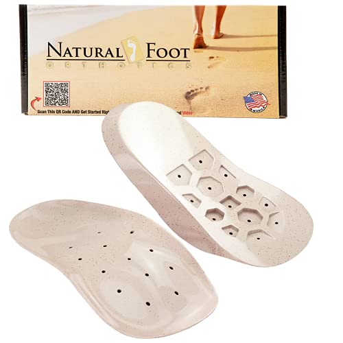 Natural Foot Orthotics Arch Support Insole for High Arches – Made with Semi-Rigid Material | Plantar Fasciitis Relief Arch Support Shoe Inserts Made in USA | Podiatrist Approved | Original Stabilizer