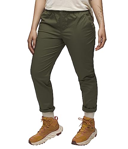 prAna Women's Standard Double Peak All-Around Pant, Cargo Green, 8