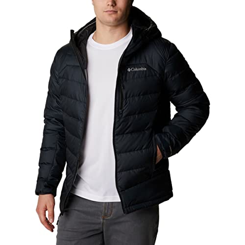 Columbia Men's Autumn Park Down Hooded Jacket, Black, Large