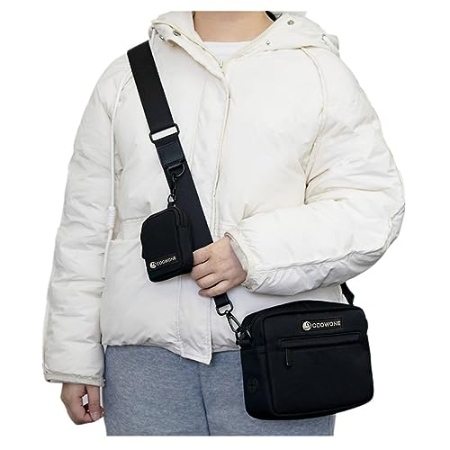 COOWONE Dog Walking Bag for Treats, Kibbles, Toys, Dog Treat Pouch with Small Pouch, Treat Pouches for Pet Training, Bags for Dog Walks, Waterproof Treat Bag for Dogs