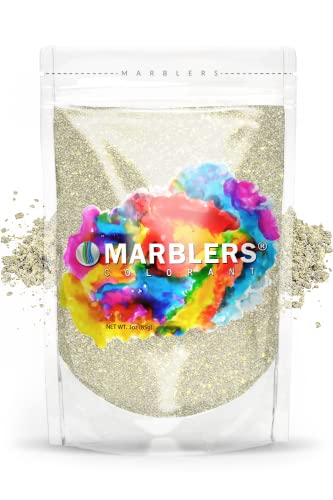 MARBLERS Cosmetic Grade Natural Mica Powder [Warm Space Pearl] 3oz (85g) | Pearlescent Pigment | Dye | Non-Toxic | Vegan | Cruelty-Free | Eyeshadow, Nail Polish, Bath Bomb | Soap, Slime, Candle, Resin