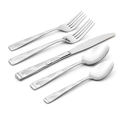 Oneida Tuscany 45-Piece Flatware Set, Service for 8, Silver