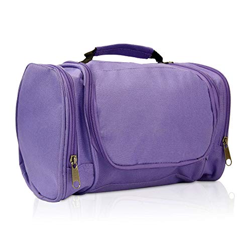 DALIX Travel Toiletry Kit Accessories Bag in Purple