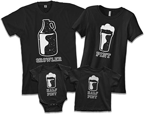 Threadrock Growler | Dad Father Men's T-Shirt | X-Large, Black