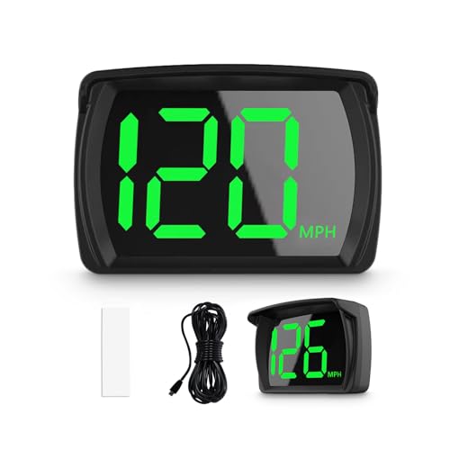 Liiiyuan Speedometer HUD， GPS Digital Speed Meter with MPH ，Head Up Display for All Cars, USB Cable Plug & Play