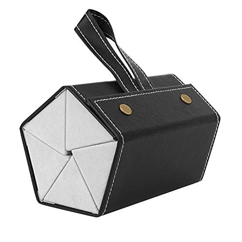 Glasses Organizer for Women and Men - Travel Sunglasses Organizer for Multiple Glasses Cases - PU Sunglass Storage Organizer (Black)