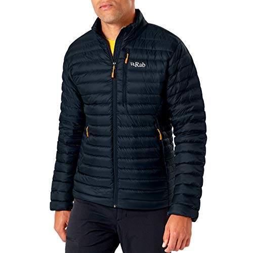 RAB Men's Microlight Down Jacket for Hiking, Climbing, & Skiing - Beluga - Medium
