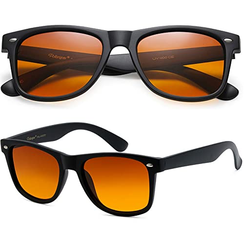 PolarSpex Mens Sunglasses - Retro Sunglasses for Men, Polarized Sunglasses for Womens - Cool Shades for Driving, Fishing
