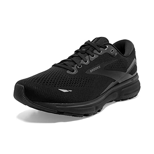 Brooks Women's Ghost 15 Neutral Running Shoe - Black/Black/Ebony - 8 Medium