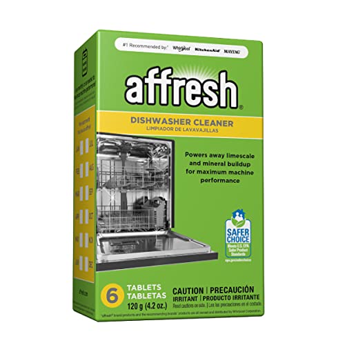 Affresh W10549851 Dishwasher Cleaner 6 Tablets Formulated to Clean Inside All Machine Models, Count